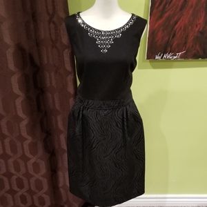 NWT Black Dress With Crystal Details And Pockets